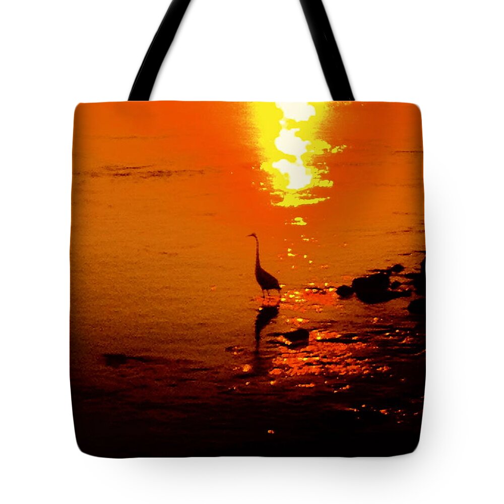 Bird Tote Bag featuring the photograph She is back by Yelena Tylkina