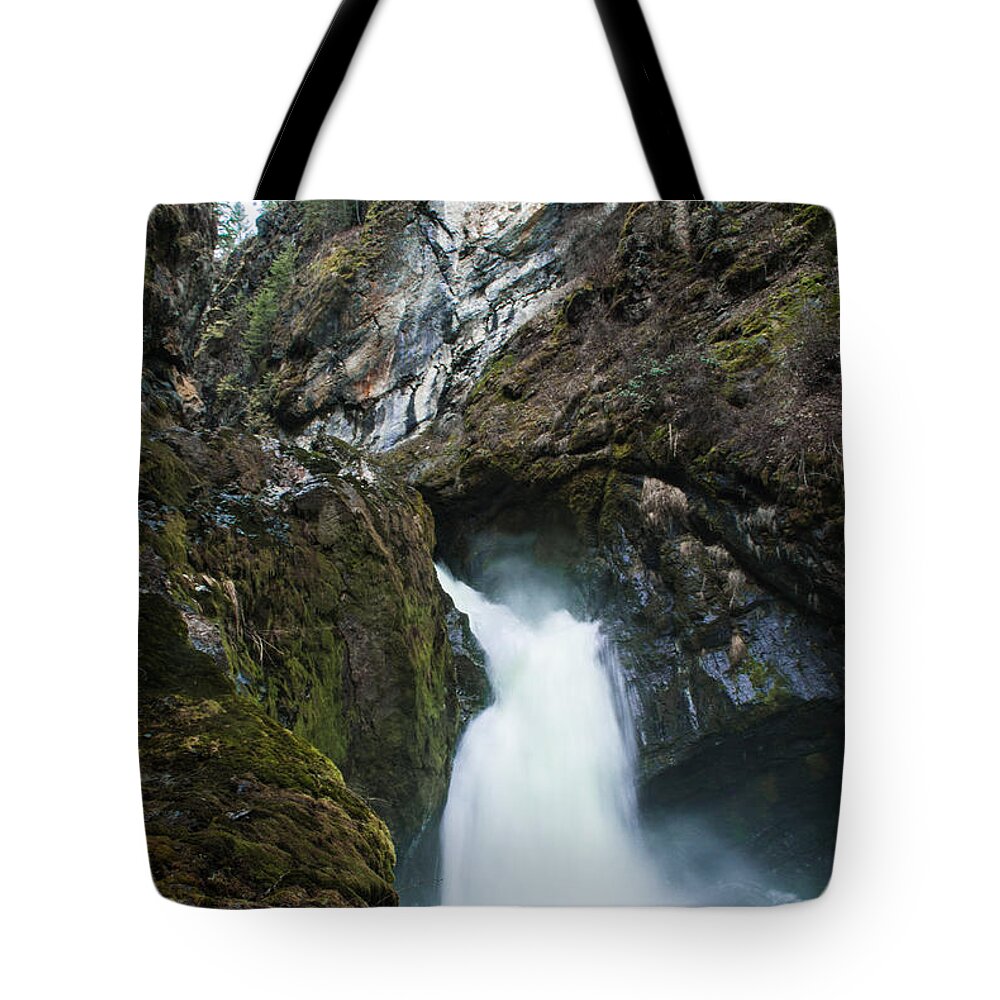 Washington Tote Bag featuring the photograph Sheep Creek Falls by Troy Stapek