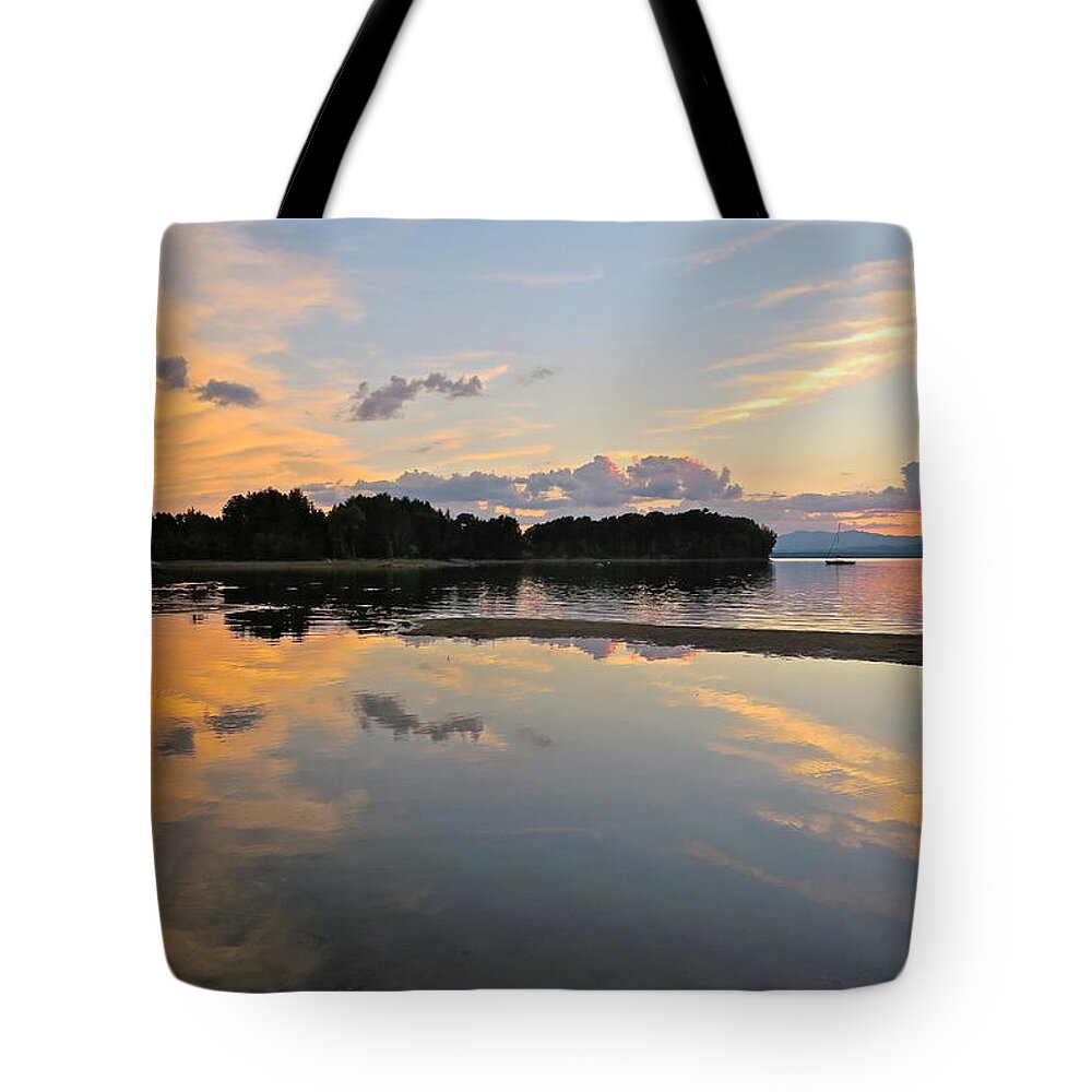Landscape Photograph Tote Bag featuring the photograph Shelburne Time by Mike Reilly
