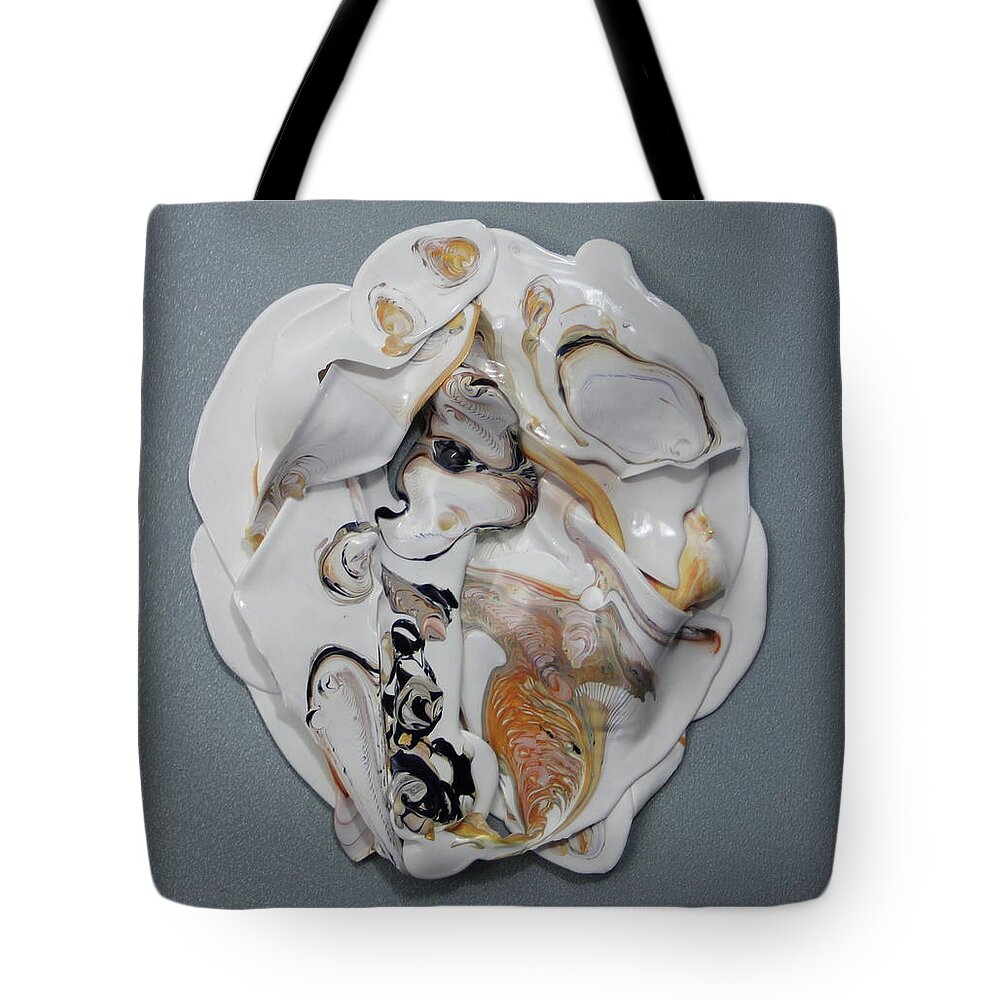 White Tote Bag featuring the painting Shell by Madeleine Arnett