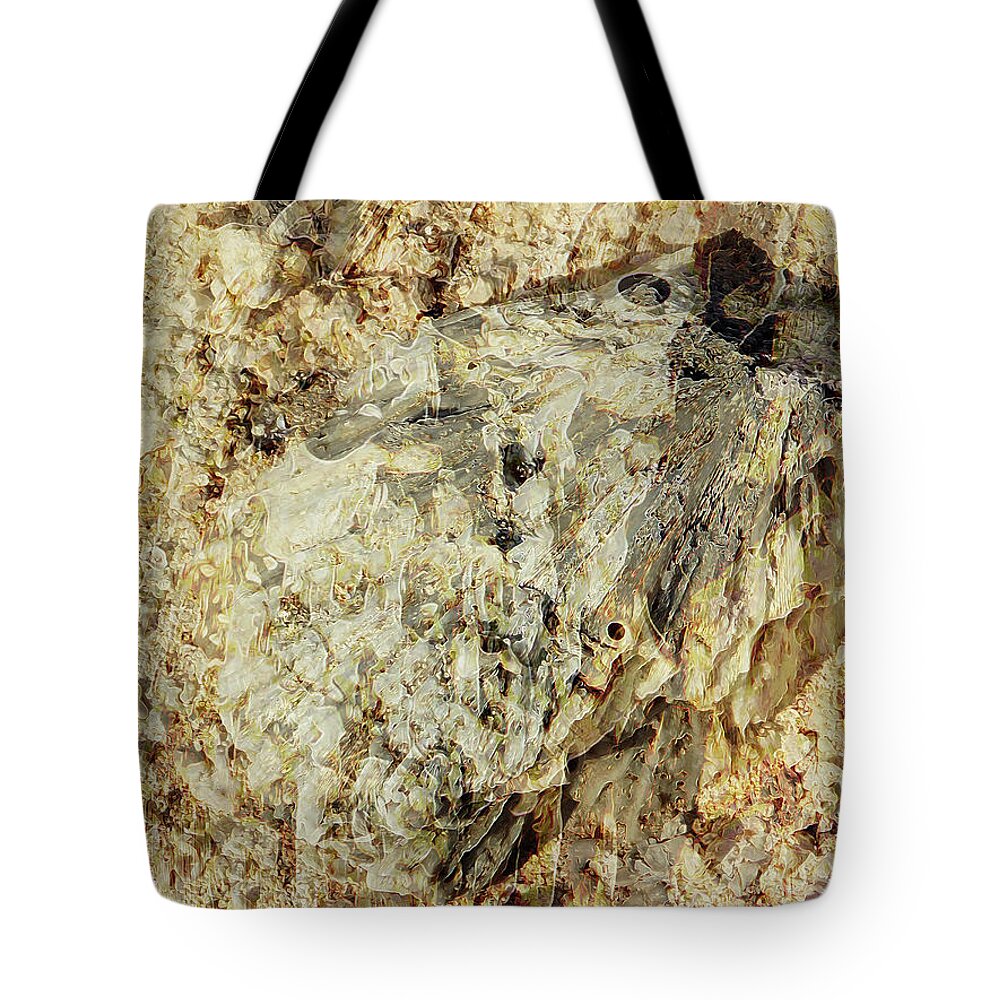 Shell Tote Bag featuring the photograph Shell Sand by Stephanie Grant