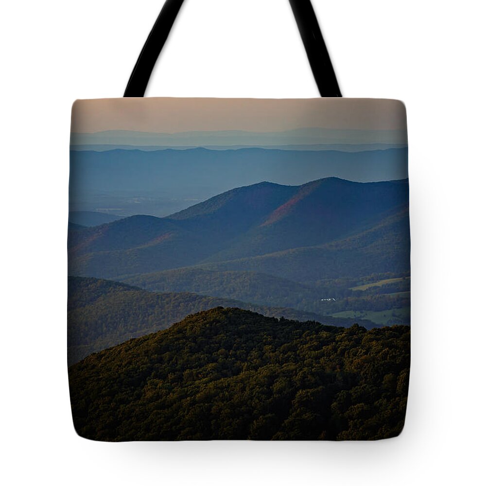 Shenandoah Valley Tote Bag featuring the photograph Shenandoah Valley at Sunset by Rick Berk