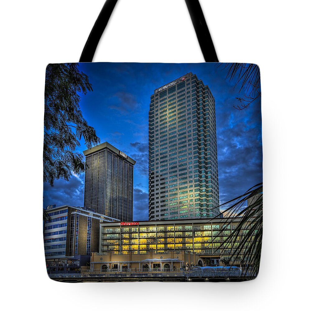 Tampa Tote Bag featuring the photograph Sheraton Water Front by Marvin Spates