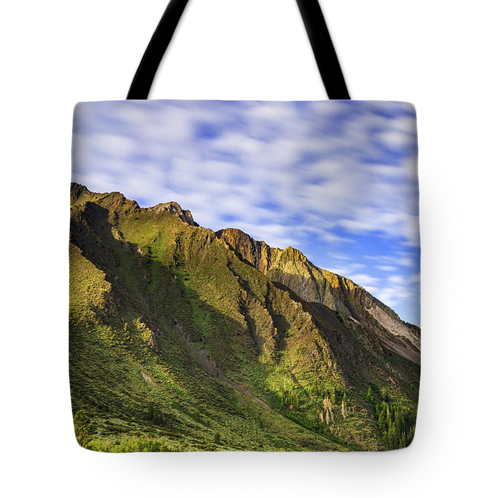 Sherwin Range Tote Bag featuring the photograph Sherwin Range by Anthony Michael Bonafede