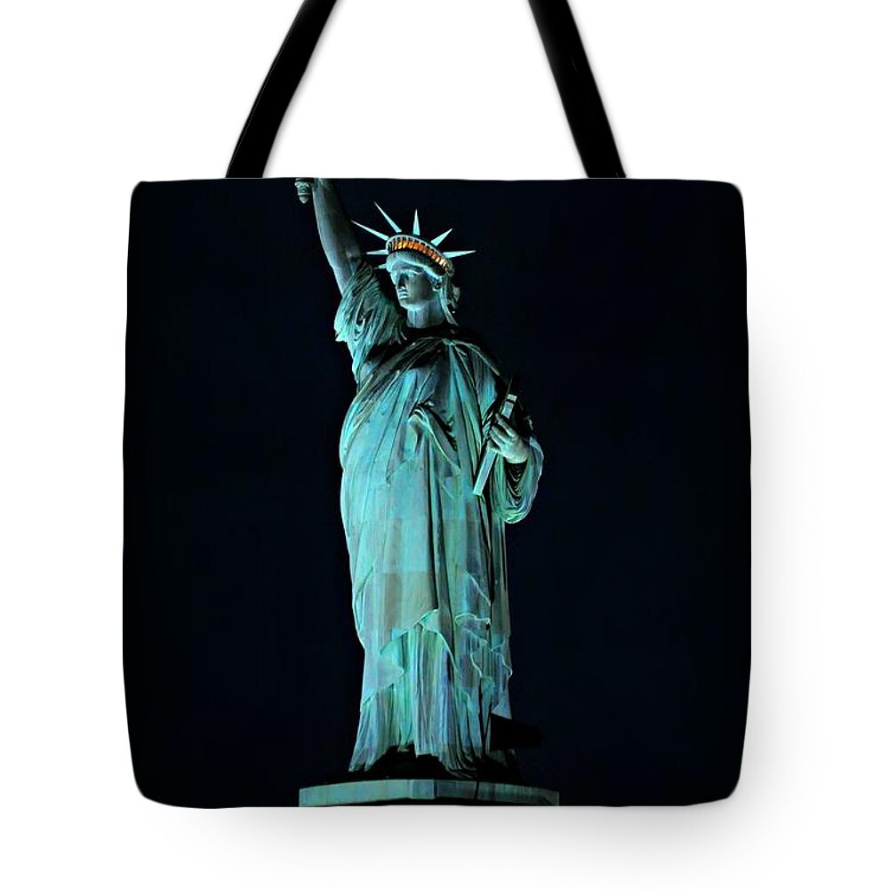 Freedom Tote Bag featuring the photograph She's In Lights by Diana Angstadt