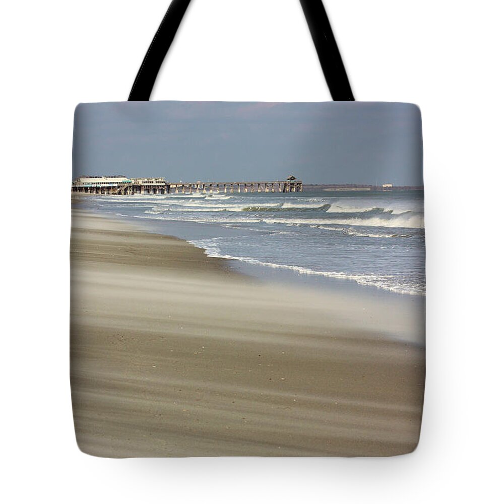 Cocoa Beach Tote Bag featuring the photograph Shifting Sands by Kristin Elmquist