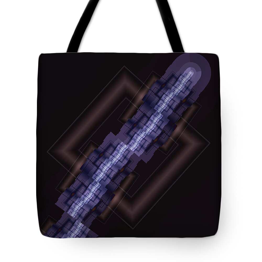 Vic Eberly Tote Bag featuring the digital art Shifty by Vic Eberly