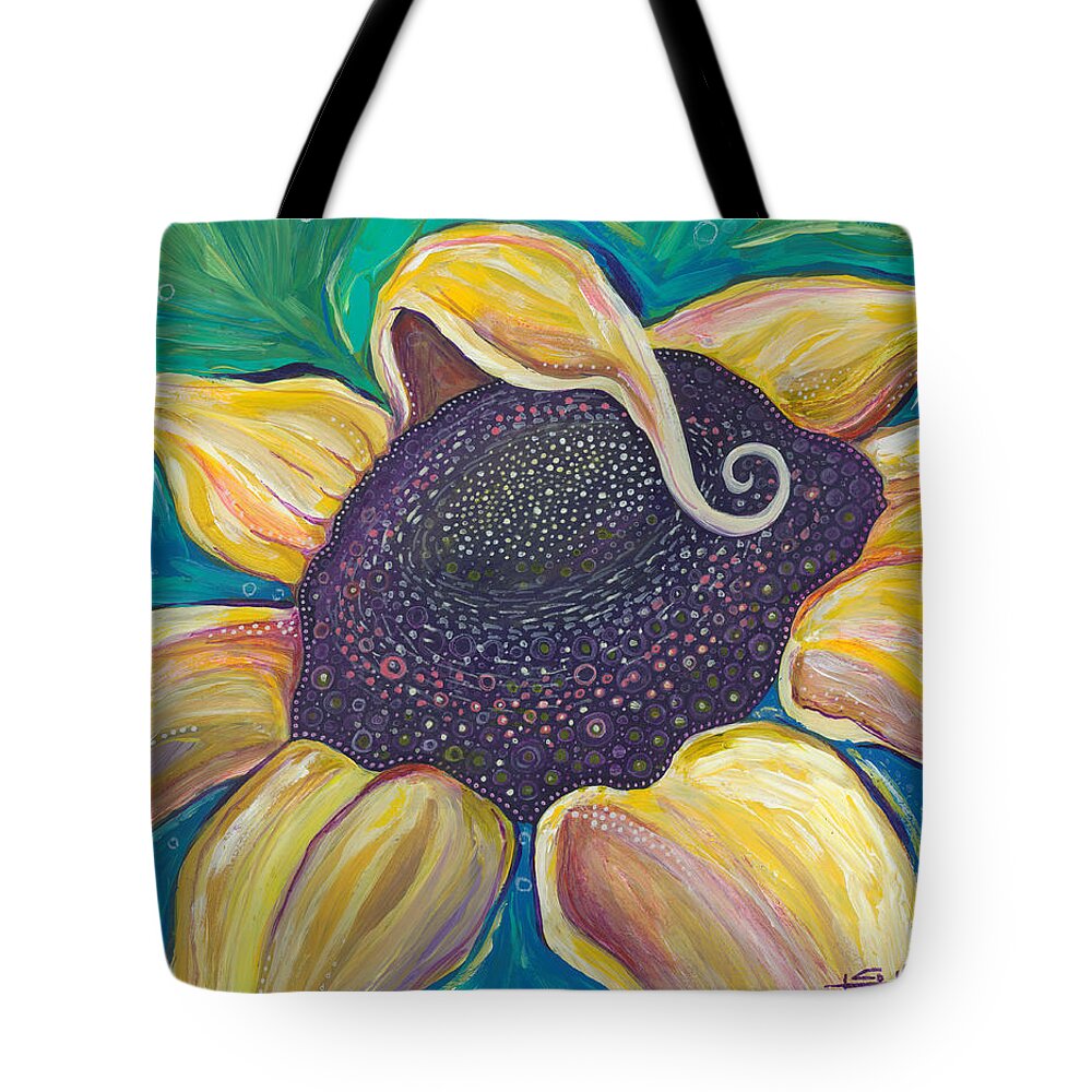 Sunflower Painting Tote Bag featuring the painting Shine Bright by Tanielle Childers