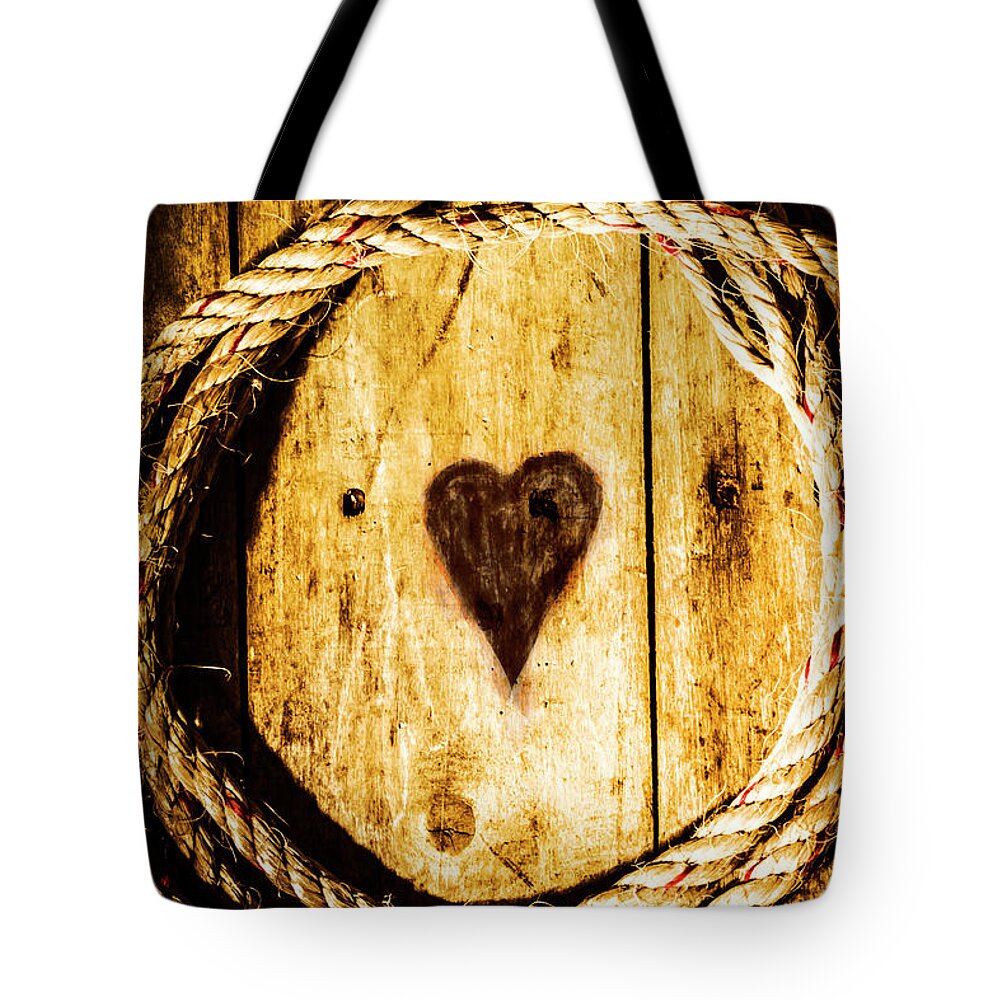 Maritime Tote Bag featuring the photograph Ship shape heart by Jorgo Photography