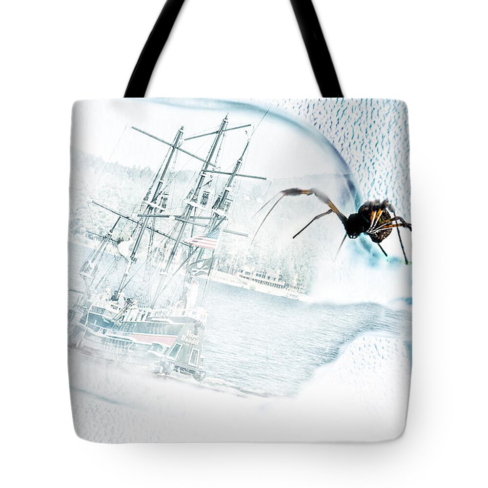 Shipwreck Tote Bag featuring the photograph Shipwrecked by Camille Lopez