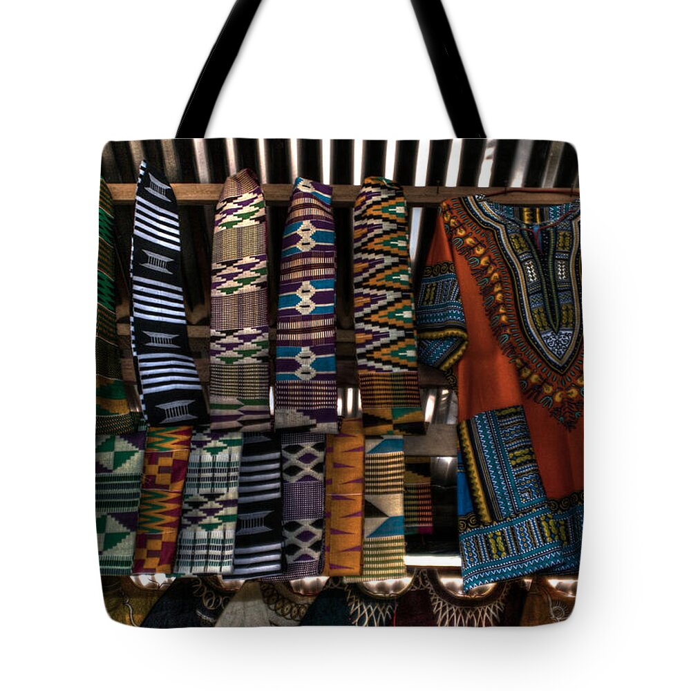 Shirts Tote Bag featuring the photograph Shirts in a Belt Line by Wayne King