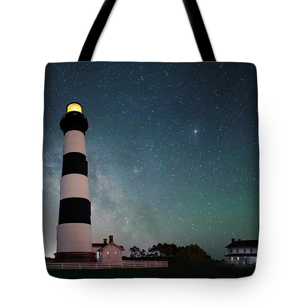 Outer Banks Tote Bag featuring the photograph Shooting Star by Art Cole