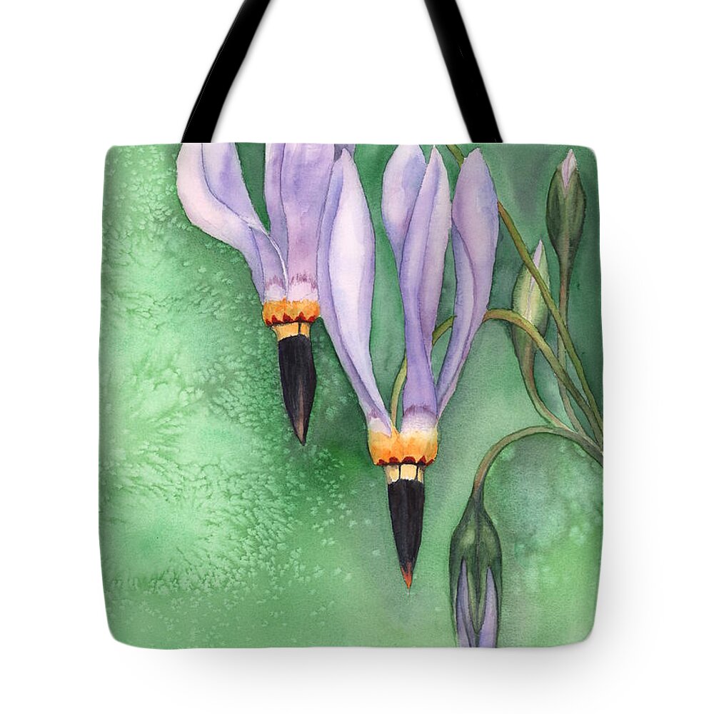 Shooting-star Tote Bag featuring the painting Shooting Star by Hilda Wagner