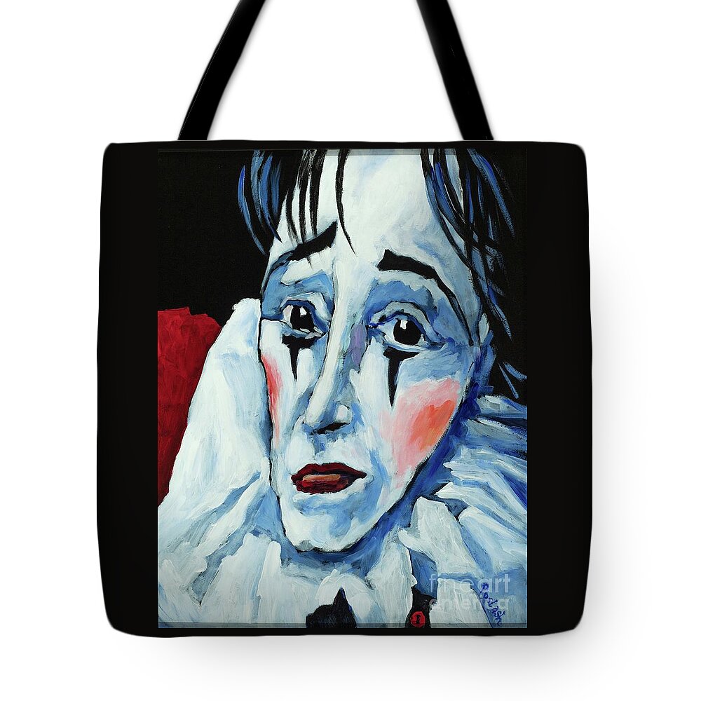Figurative Tote Bag featuring the painting Show Must Go On by Igor Postash