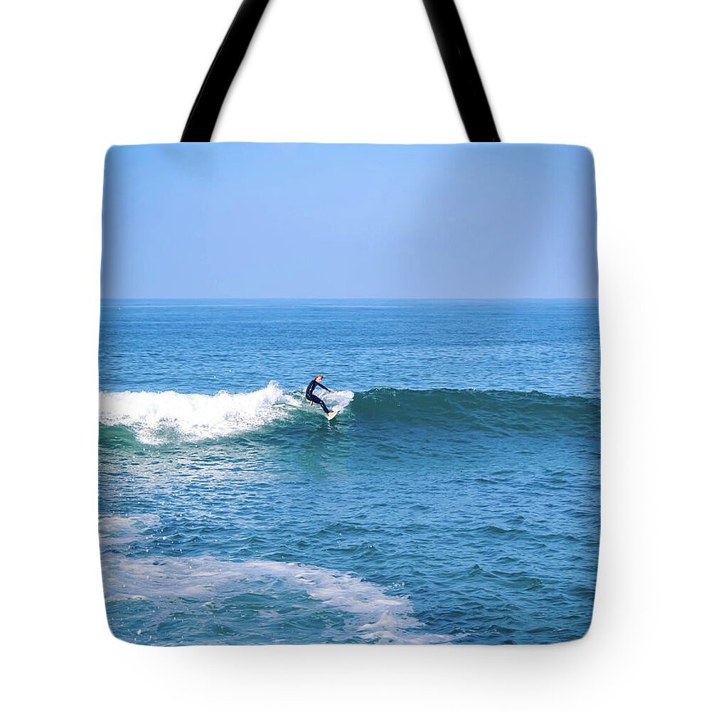 Surfer Tote Bag featuring the photograph Shredder by Alison Frank