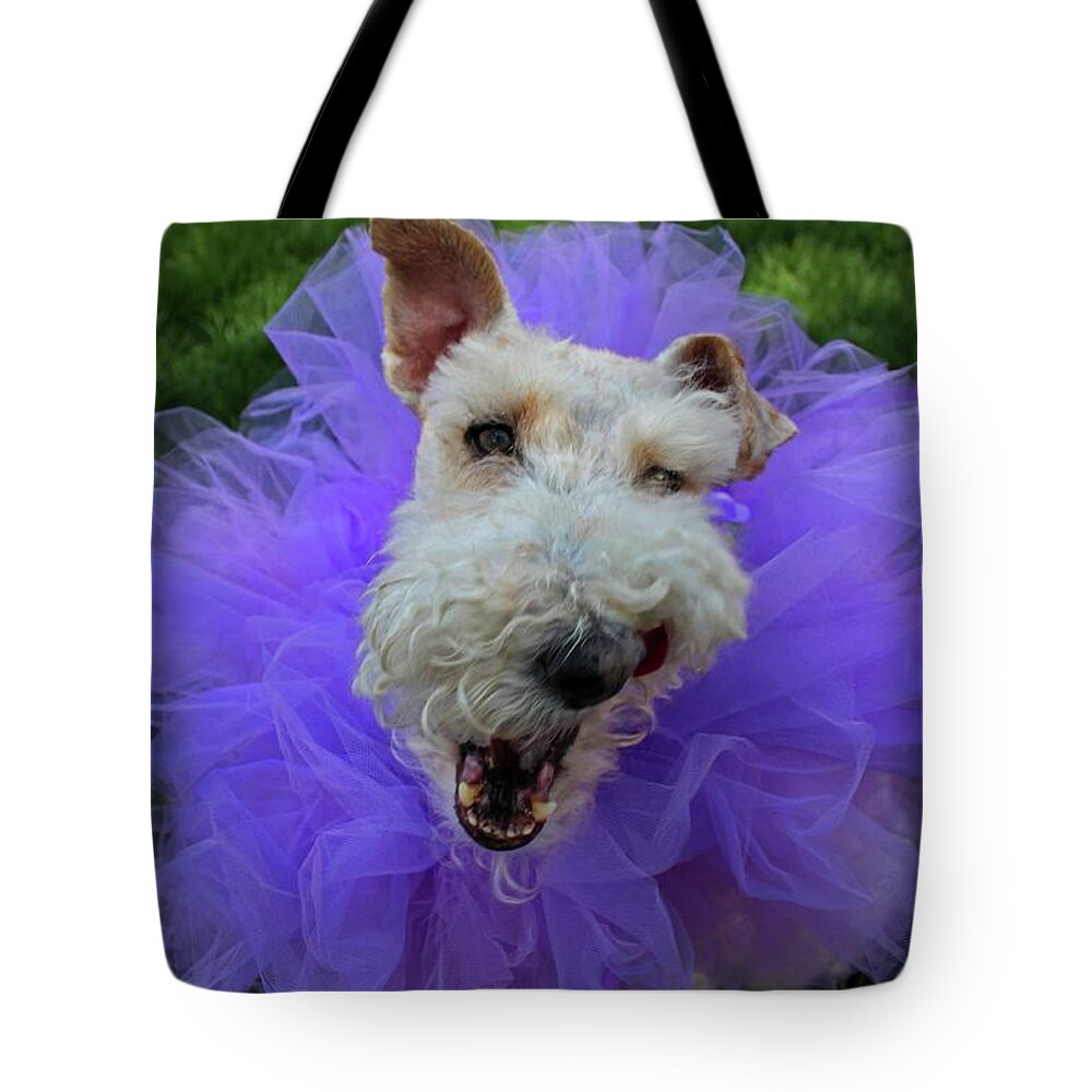 Wire-haired Tote Bag featuring the photograph Shut Up and Kiss Me by Michiale Schneider