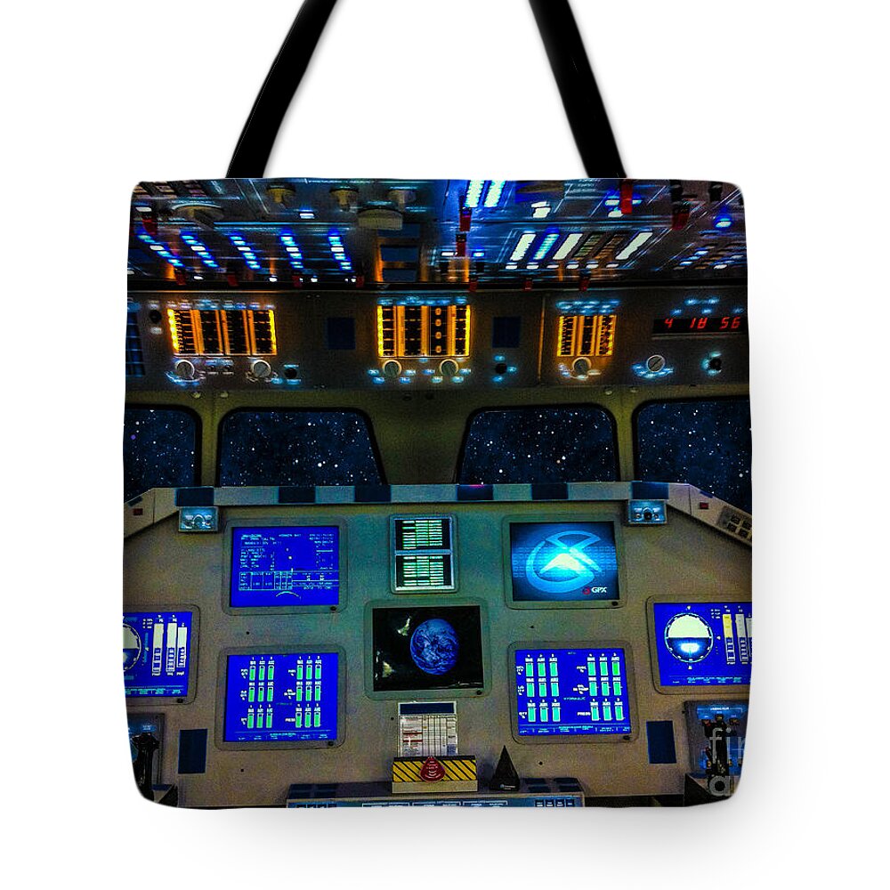 Space Shuttle Clone Tote Bag featuring the photograph Shuttle Dash by Tommy Anderson