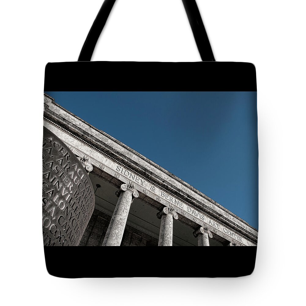 Art Center Tote Bag featuring the photograph Sidney and Berne Davis Art Center - Ft. Myers, Florida by Mitch Spence