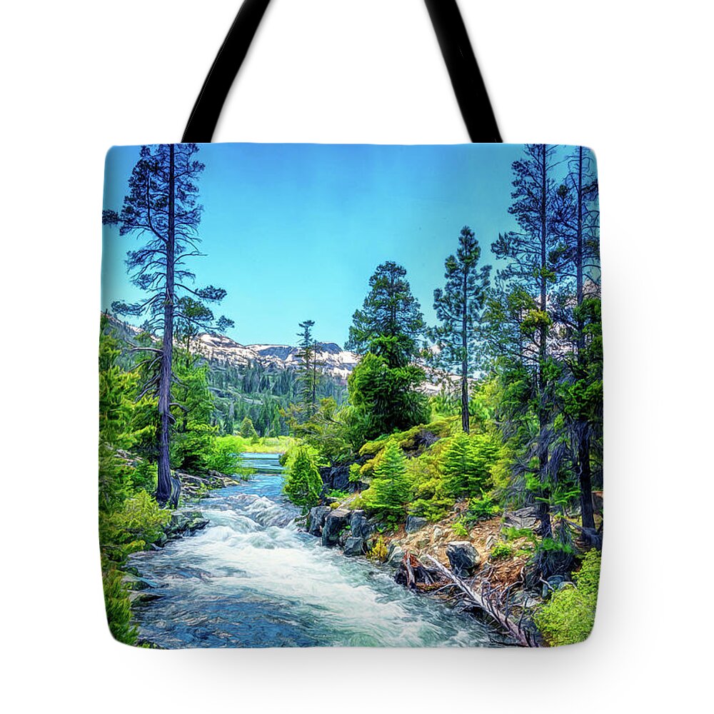 Creek Tote Bag featuring the photograph Sierra Nevada Creek by Maria Coulson