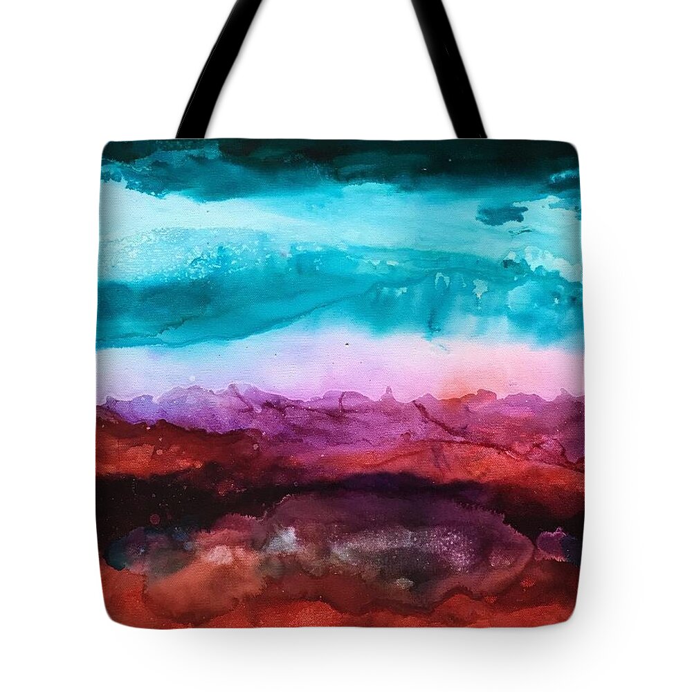 Sierra Tote Bag featuring the painting Sierra Summer by Shannon Grissom