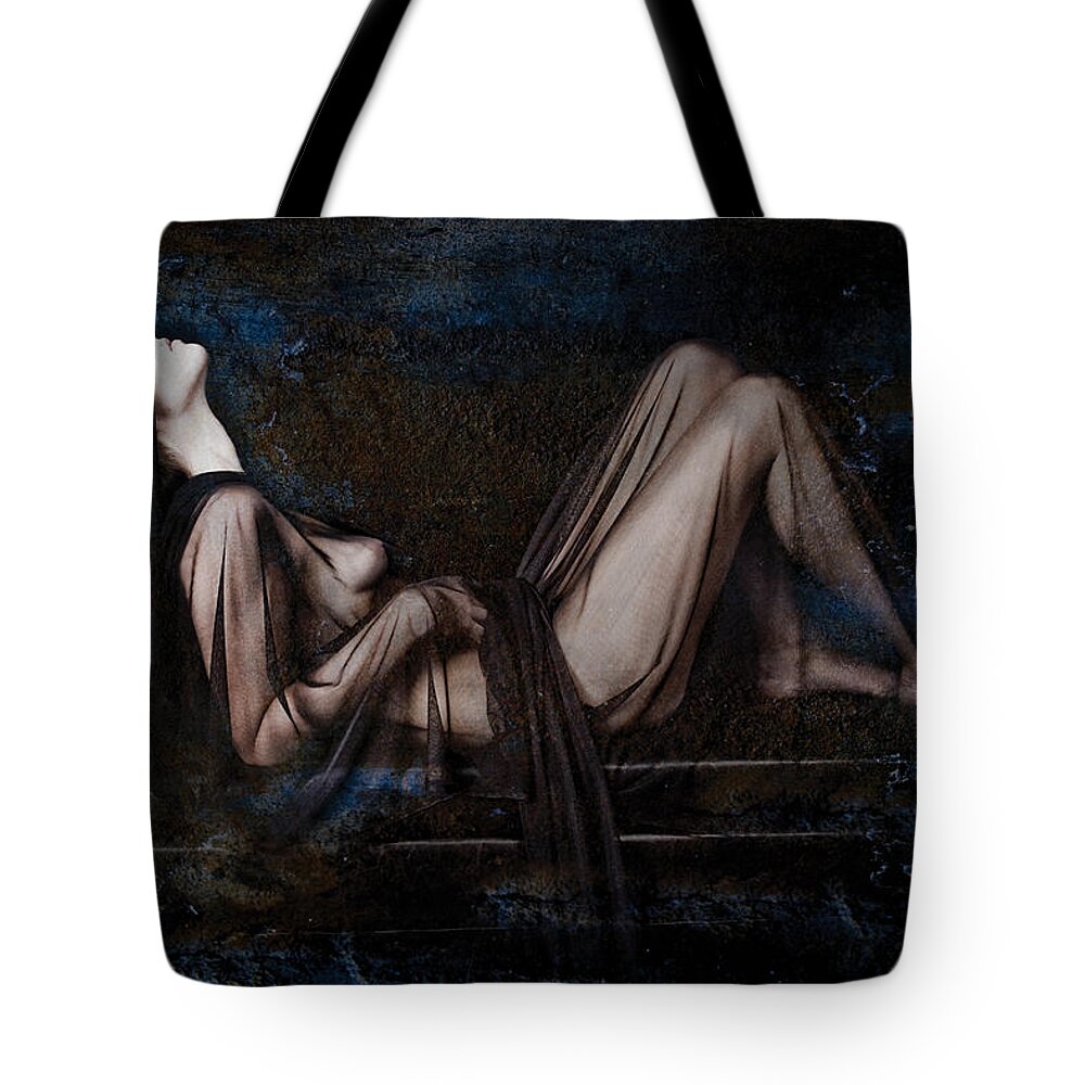 Female Nude Tote Bag featuring the photograph Silence by Andrew Giovinazzo