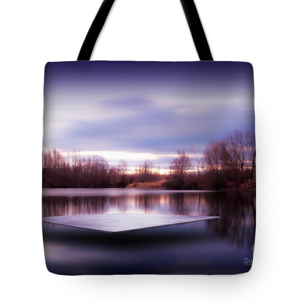 Winter Tote Bag featuring the photograph Silence Lake by Franziskus Pfleghart