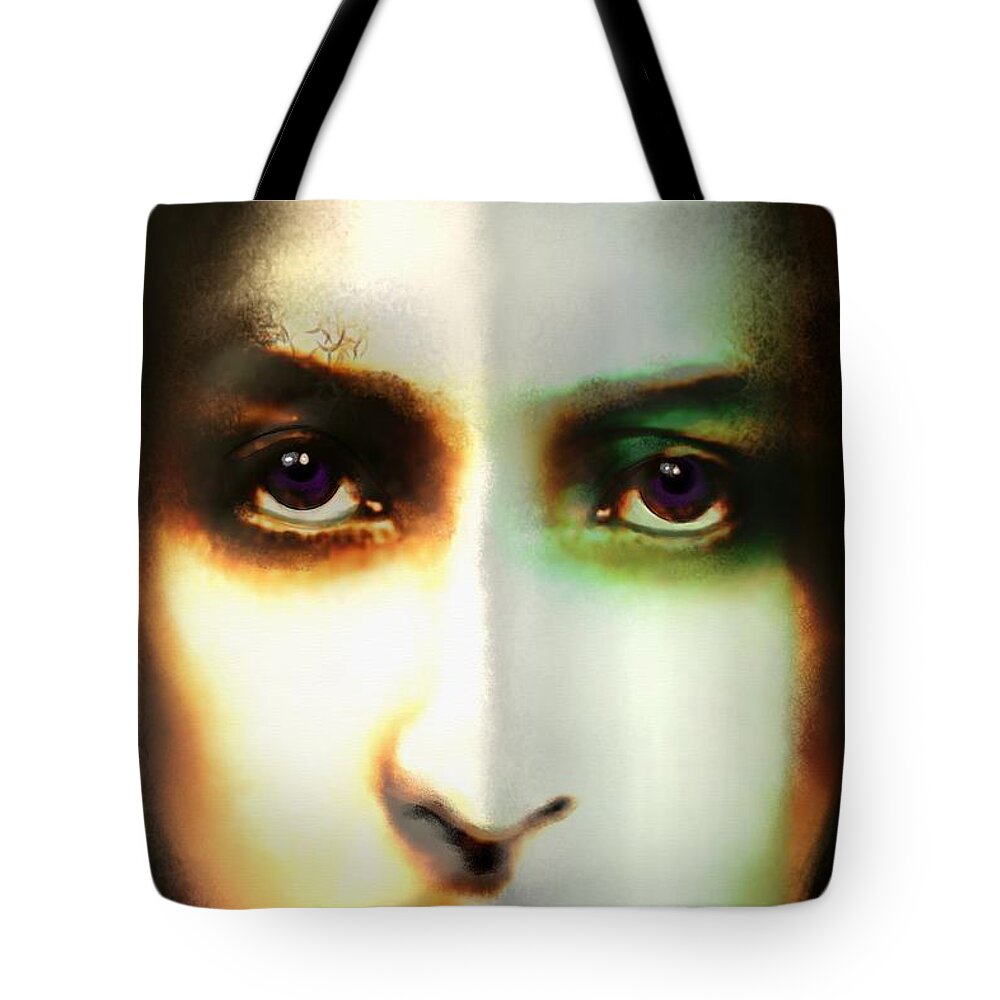 Victor Shelley Tote Bag featuring the painting Silencio by Victor Shelley
