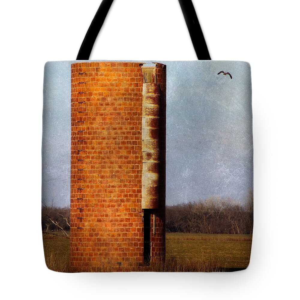 Abandoned Tote Bag featuring the photograph Silo by Lana Trussell