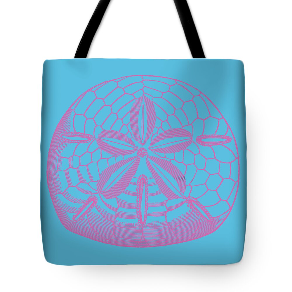 Shell Tote Bag featuring the digital art Silver Dollars Shell tee by Edward Fielding