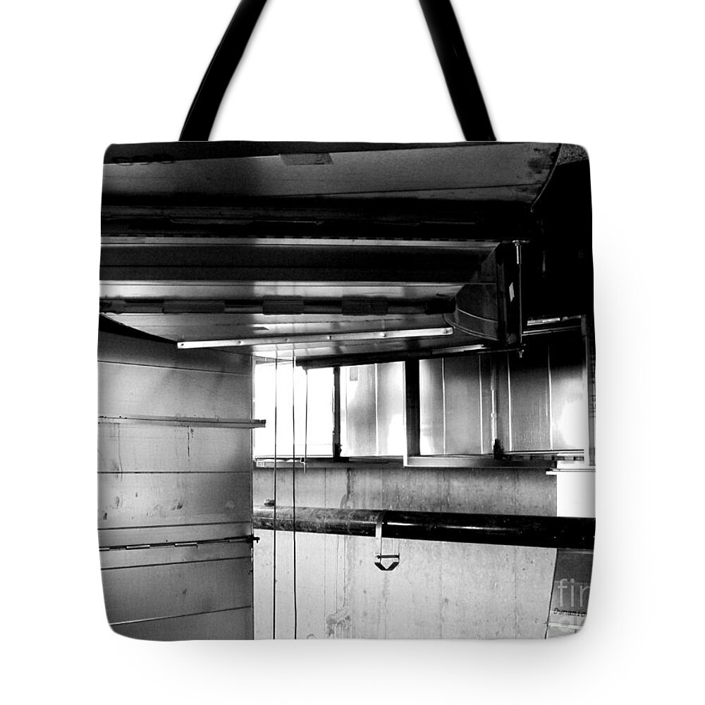 Seel Tote Bag featuring the photograph Silver Ducts by Robert M Seel