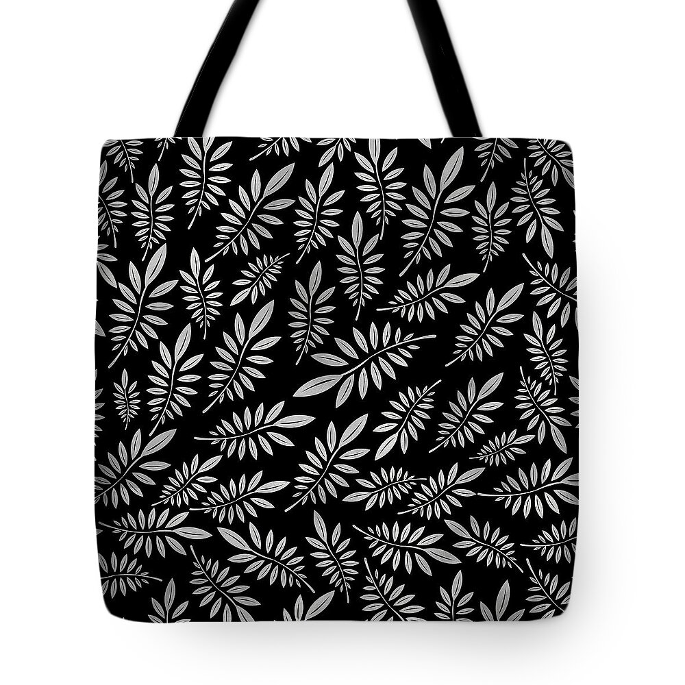 Silver Leaf Pattern 2 Tote Bag for Sale by Stanley Wong