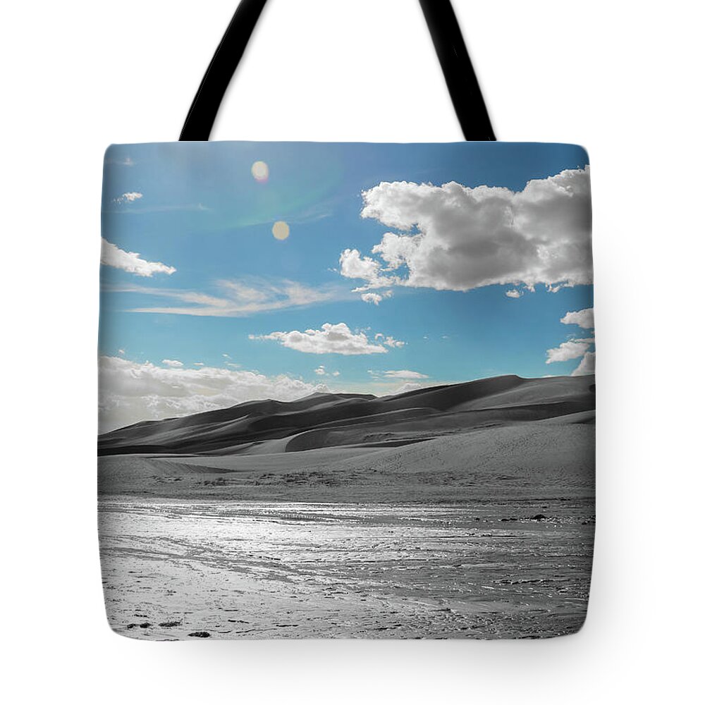 Canon 7d Mark Ii Tote Bag featuring the photograph Silver Sand by Dennis Dempsie