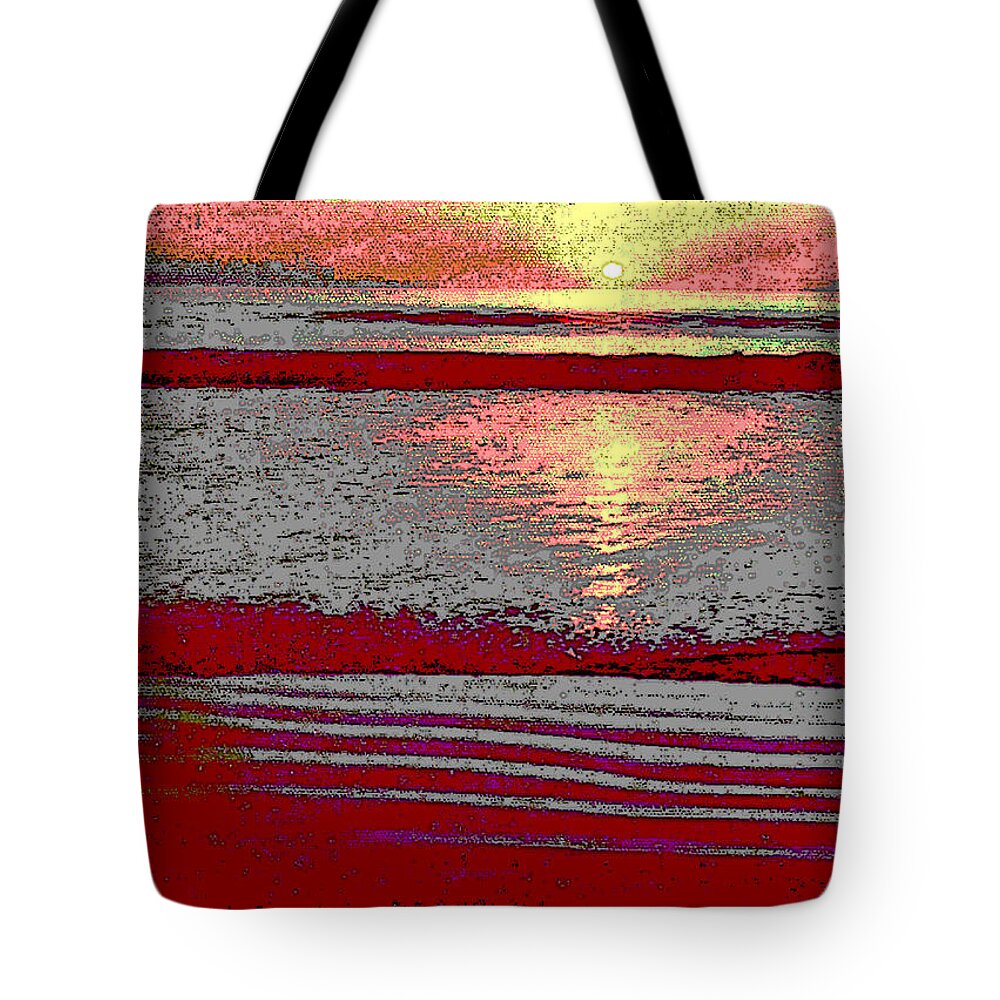 Sea Tote Bag featuring the photograph Silver Sea by Pat Wagner