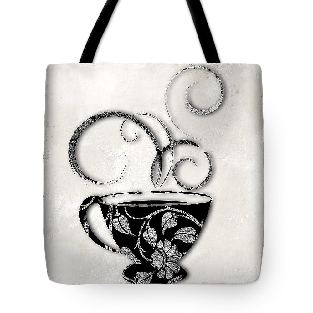 Coffee Tote Bag featuring the painting Silvercup by Mindy Sommers