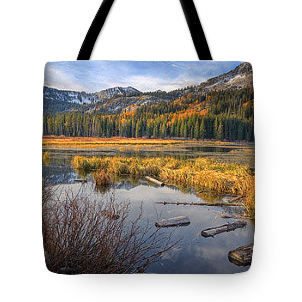 Silver Lake Tote Bag featuring the photograph Silver Lake #1 by Douglas Pulsipher