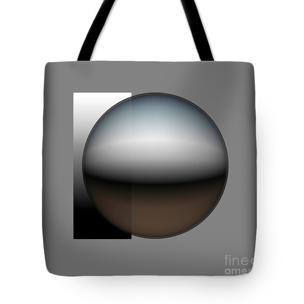 Abstract Tote Bag featuring the digital art Simplicity 34 by John Krakora