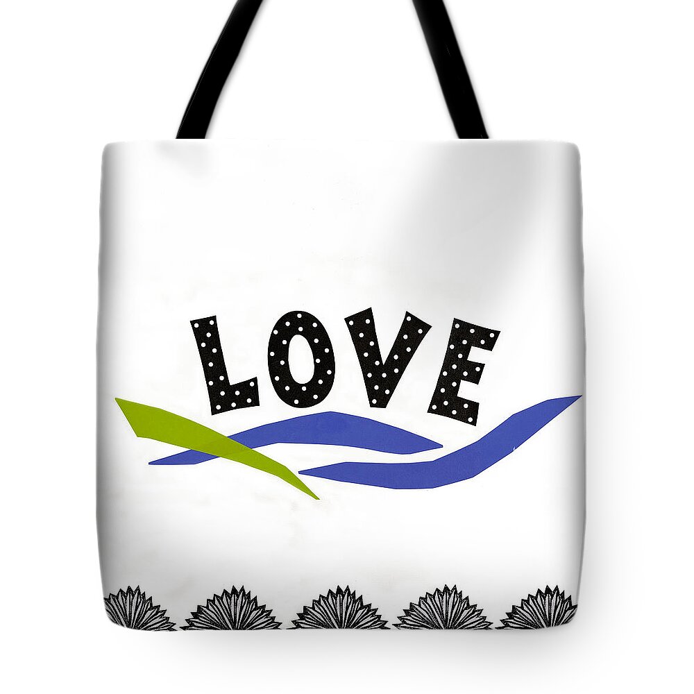Fun Tote Bag featuring the mixed media Simply Love by Gloria Rothrock