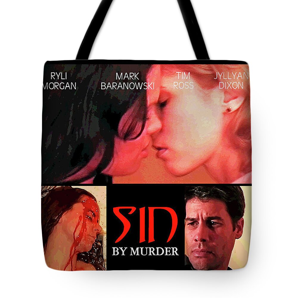 Movie Tote Bag featuring the digital art Sin By Murder Poster A by Mark Baranowski