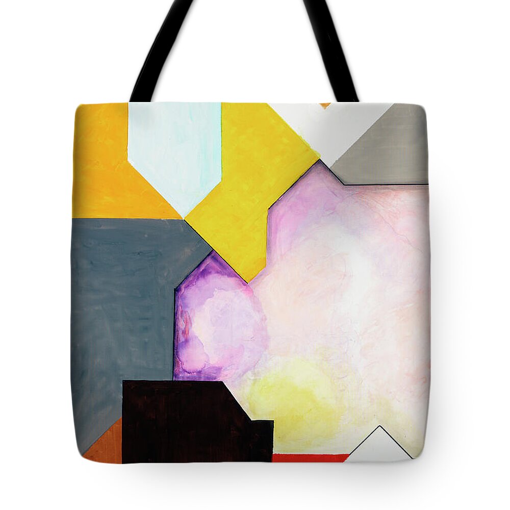 Abstract Tote Bag featuring the painting Sinfonia ad Parnassum - Part 1 by Willy Wiedmann