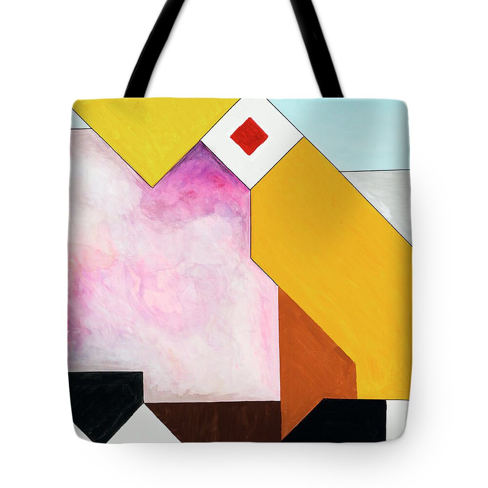 Abstract Tote Bag featuring the painting Sinfonia ad Parnassum - Part 5 by Willy Wiedmann