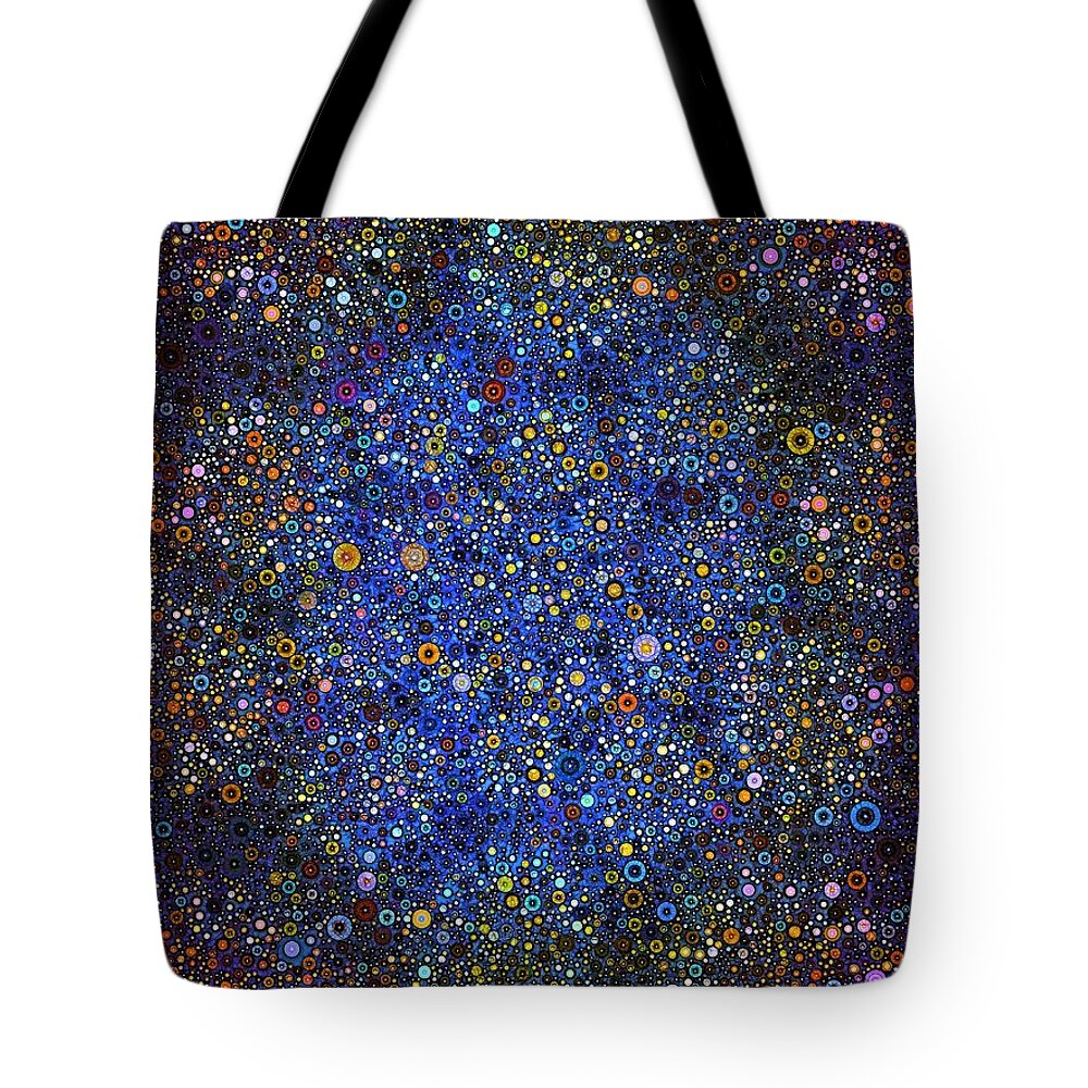 Rainbow Tote Bag featuring the digital art Sing A Rainbow by Nick Heap