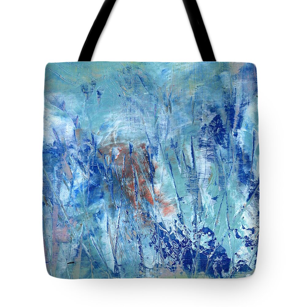Oil Tote Bag featuring the painting Singing by Marcy Brennan
