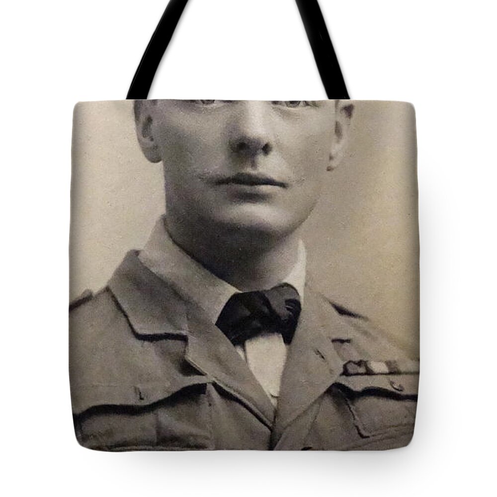 Winston Churchill Tote Bag featuring the photograph Sir Winston Churchill in 1899 by English School