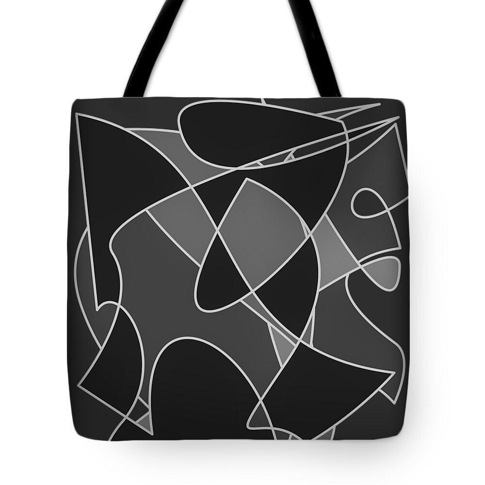 Lines Tote Bag featuring the digital art Sitting Bull by David Manlove