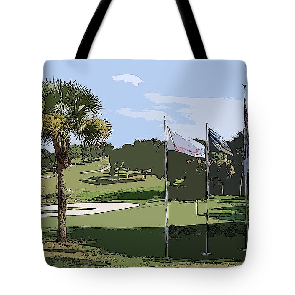 Golf Tote Bag featuring the photograph Sixteen by James Rentz