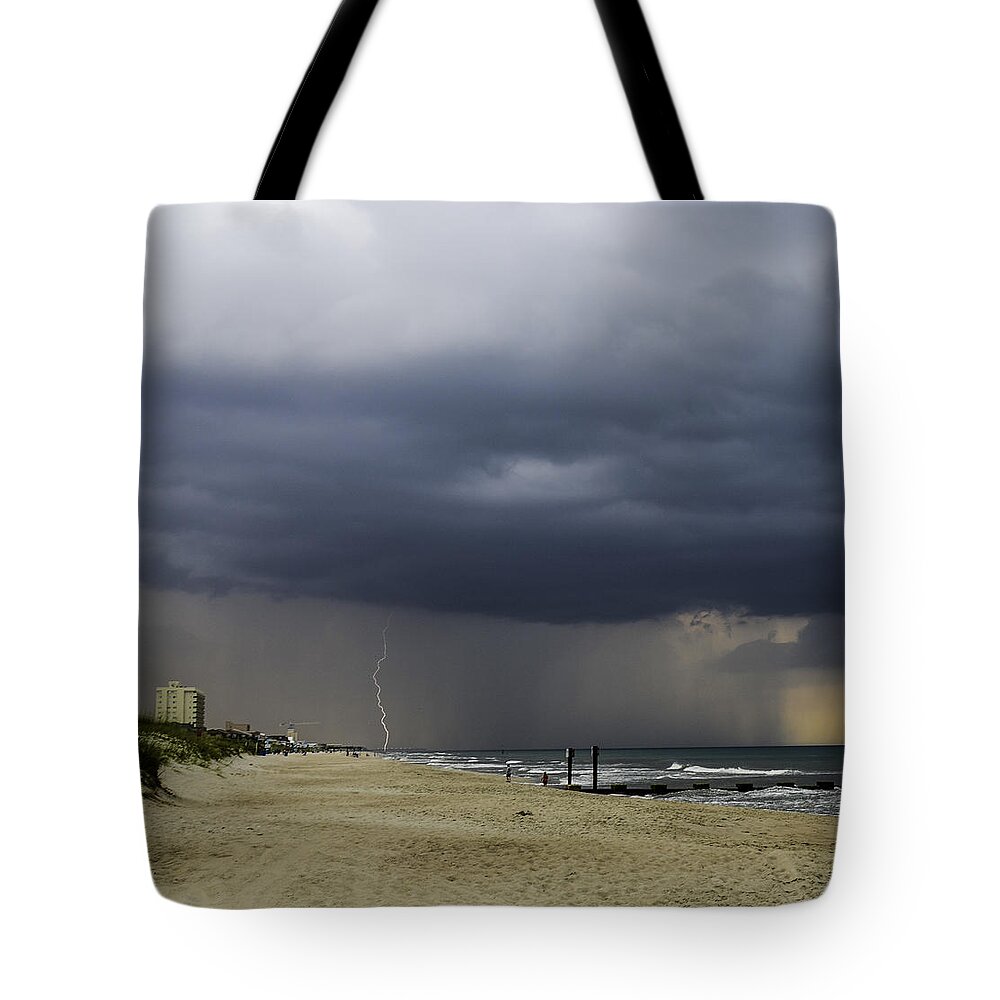 Carolina Beach Tote Bag featuring the photograph Sizzle by Mary Hahn Ward