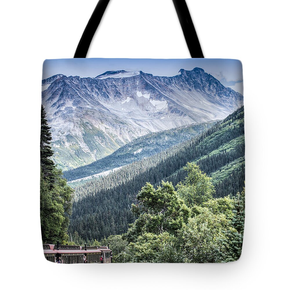 Skagway Tote Bag featuring the photograph Skagway White Pass by Steve Seeger