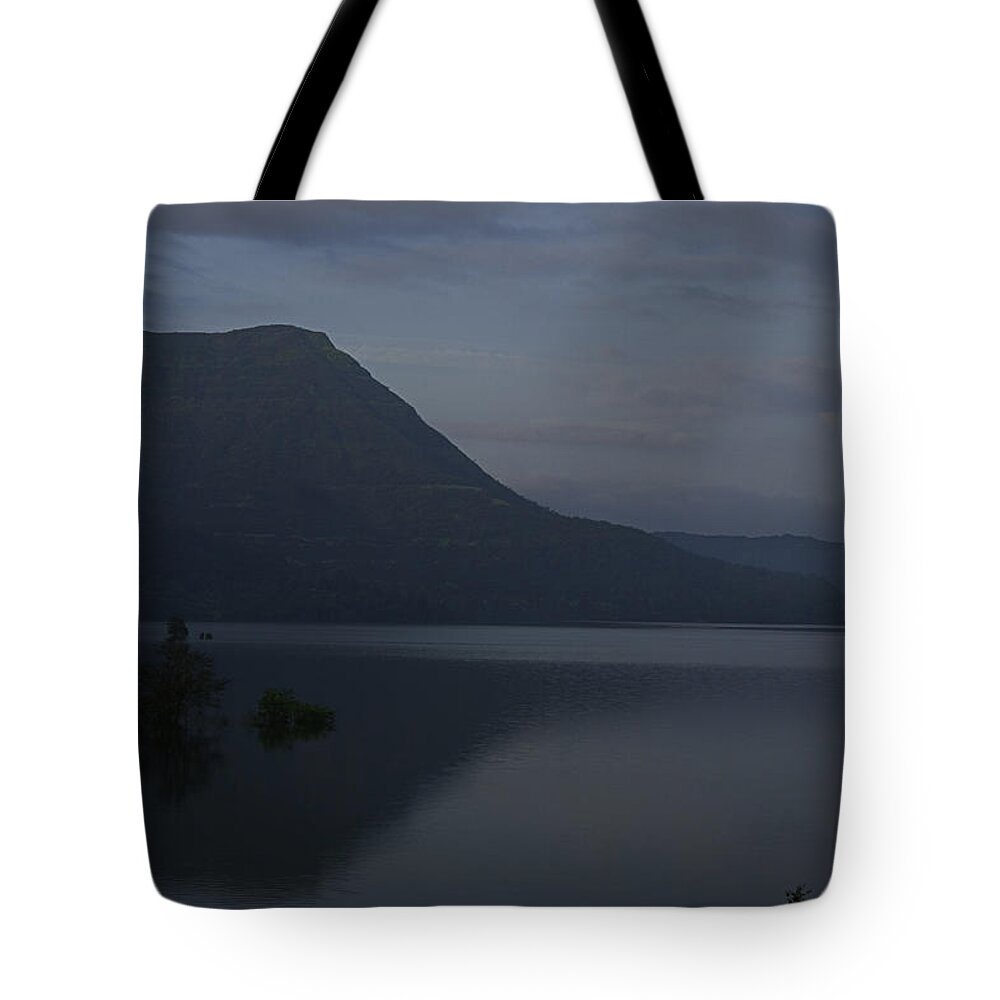 Tranquil Tote Bag featuring the photograph SKC 3955 A Tranquil Lakeside by Sunil Kapadia