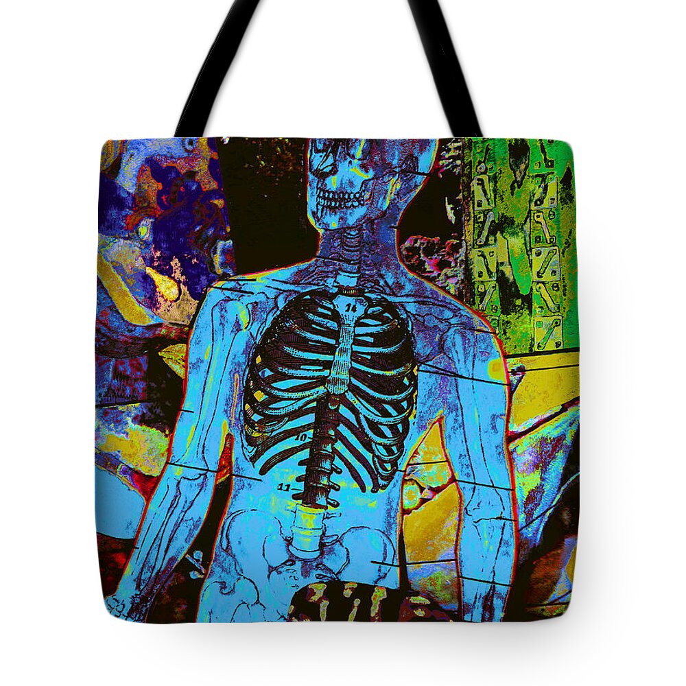  Tote Bag featuring the painting Skeleton Detail by Steve Fields