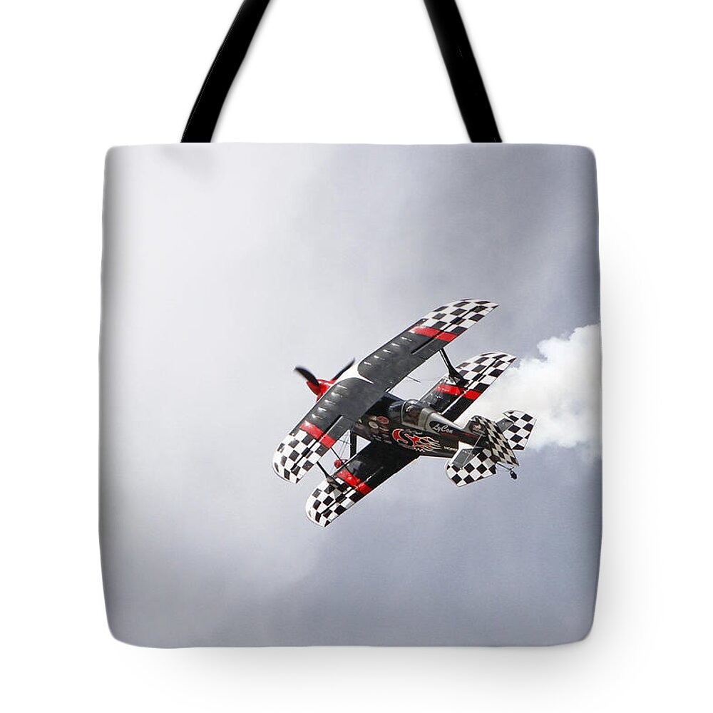 Skip Stewart Tote Bag featuring the photograph Skip Stewart in Prometheus by Shoal Hollingsworth